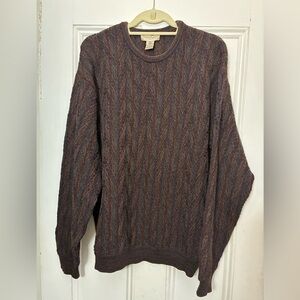 Men's Brown Sweater. Tricots St Raphael.
